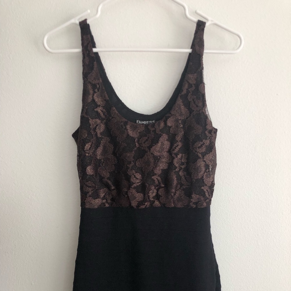 Express Black Sheath Bodycon Dress